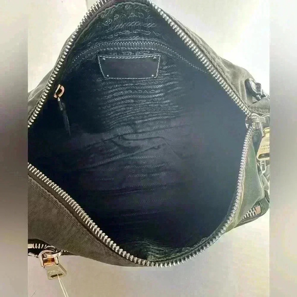 Authentic Prada Shoulder Bag Nylon Shoulder Bag Olive - Picture 14 of 16